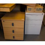 2X 3 DRAWER LOW FILING CABINETS