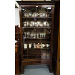 QUALITY MAHOGANY DISPLAY BOOKCASE 36.5"L X 14.