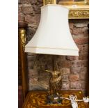 ROMAN CAST LAMP & SHADE