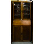 OAK BUREAU BOOKCASE