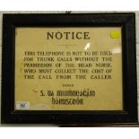 FRAMED NOTICE