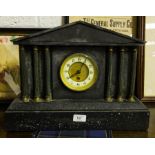 ARCH TOP SLATE MANTLE CLOCK