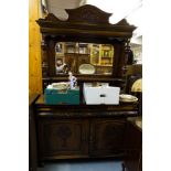 EDWARDIAN MIRROR BACK SIDEBOARD