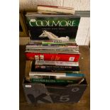 2 BOXES OF BOOKS - SPORTS AND HORSE BOOKS