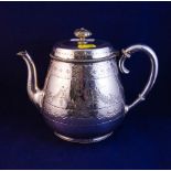 VICTORIAN SILVER PLATED TEA POT