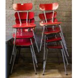 8 RETRO KITCHEN CHAIRS