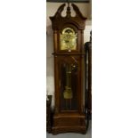 MODERN MAHOGANY GRANDFATHER CLOCK