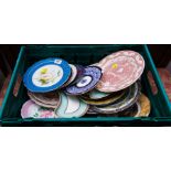 COLLECTION OF COLOURFUL PLATES + PLAQUES