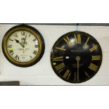 2 TIMBER CLOCKS