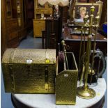 BRASS BOX, MAGAZINE RACK,