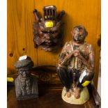 MINIATURE GROTESQUE MASK + APE MAN