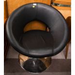 CHROME BASE SWIVEL CHAIR