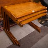 NEST OF TEAK TABLES