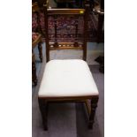 4 GILLOWS + WARING WALNUT DRAWING ROOM CHAIRS.