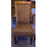 4 RATTAN DINING CHAIRS