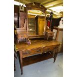 OAK EDWARDIAN DRESSING TABLE