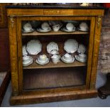 ANTIQUE WALNUT PIER CABINET 39"L X 15"D x 43.