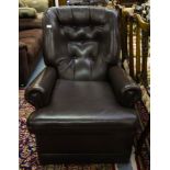 LEATHER STYLE RECLINING CHAIR