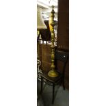 ORNATE BRASS STANDARD LAMP + BENTWOOD CHAIR