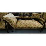 EDWARDIAN ROLL BACK CHAISE LONGUE