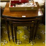 NEST OF 3 MAHOGANY TABLES