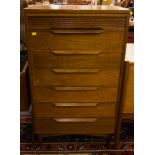 MAHOGANY 7 DRAWER CHEST