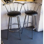 2 REVOLVING HIGH CHAIRS