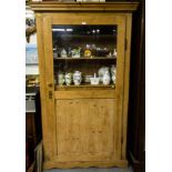 PINE SINGLE DOOR FOOD CABINET