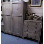 QUALITY LIMED OAK 3 PIECE BEDROOM SUITE