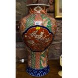 LARGE 19TH CENTURY JAPANESE IMARI VASE 27"H