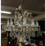 10 BRANCH 1950S VENETIAN CHANDELIER