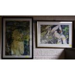 2 NUDE PAINTINGS SIGNED MANKA