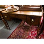 ANTIQUE MAHOG SIDE TABLE WITH 3 DRAWERS