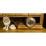 MANTLE CLOCK + DOG