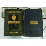 FIRST EDITION JULES VERNE "AROUND THE MOON" 1876 + "WONDERFUL BALLOON ASSETS" BY F.