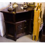 MODERN CORNER CABINET + PAIR OF FOLDING CHAIRS