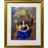 LIMITED EDITION PRINT "ANNA SEATED" BY R.O.