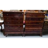 PAIR OF VICTORIAN STYLE CHESTS