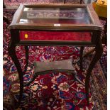 MAHOGANY TABLE DISPLAY CABINET