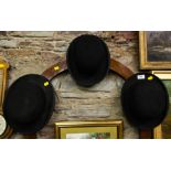 3 BOWLER HATS