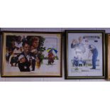 2 GOLF LIMITED EDITION PRINTS OF RYDER CUP 1995