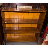 PITCH PINE 3 SHELF BOOKSHELF