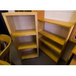 2 OPEN SHELVES