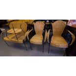 4 PIECE WICKER + METAL SUITE AF