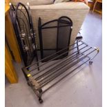 METAL SCREEN WITH CANDLES,