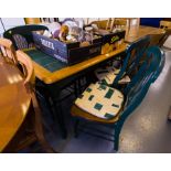 TILE TOP KITCHEN TABLE + 4 CHAIRS