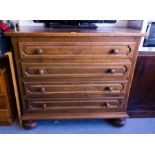 OAK CHEST OF DRAWERS