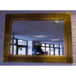 2 MODERN BEVELLED FRAME MIRRORS