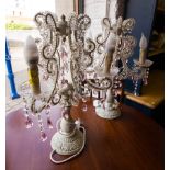 PAIR OF TABLE CHANDELIERS