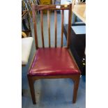 4 MAHOGANY RAIL BACK CHAIRS AF